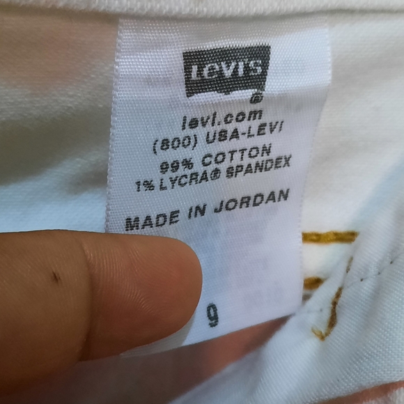 Junior's Levi's Custom Bleached Pink Jean Skirt sz 9 - Picture 10 of 11